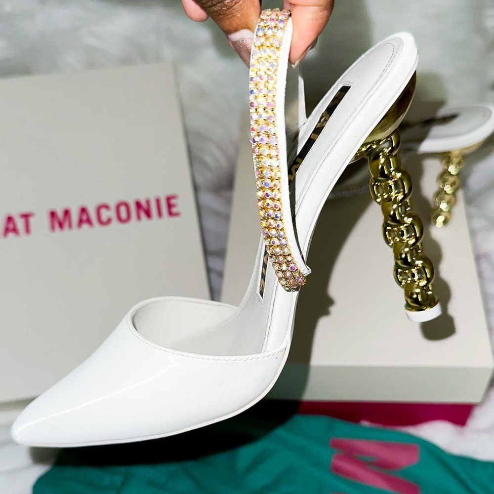 White Bridal Heels